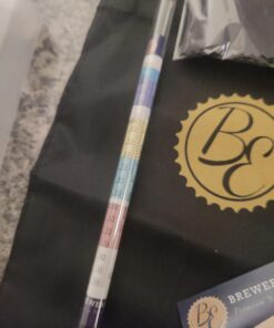 Brewer's Elite Hydrometer & Plastic Test Jar - for Home Brew Beer, Wine, Mead and Kombucha - Deluxe Triple Scale Set, Hardcase and Cloth - Specific Gravity ABV Tester Hydrometer & Plastic Test Jar Kit 42 A1mTf bHJL