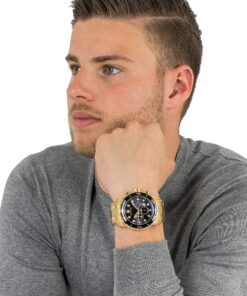 Invicta Men's Pro Diver Collection Chronograph Watch 48mm Gold & Blue 20 A1mZLtD5AGS