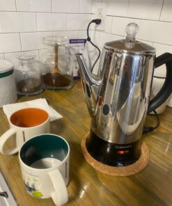 Cuisinart PRC-12 Classic 12-Cup Stainless-Steel Percolator, Black/Stainless 29 A1mbpB1cOXL