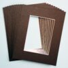 topseller100, Pack of 10 BLACK 8x10 Picture Mats Matting with White Core Bevel Cut for 5x7 Pictures
