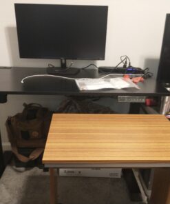 SHW Memory Preset Electric Height Adjustable Standing Desk, 48 x 24 Inches, Black 48-Inch 59 A1n2rulNKEL