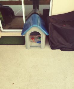 always-quality Indoor Outdoor Dog House Small to Medium Pet All Weather Doghouse Puppy Shelter Blue 28 A1n5YYx6RkL