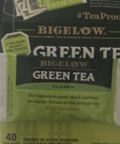 Bigelow Tea Classic Green Tea, Caffeinated, 40 Count (Pack of 6), 240 Total Tea Bags 22 A1nflIvfpcL
