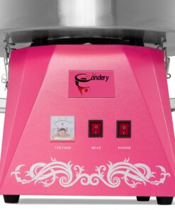 The Candery Cotton Candy Machine Commercial Grade Candy Floss Maker | Pink Birthday Party Supplies Food Grade Safe TableTop 14 A1o9l5k8TWL