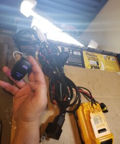 MICTUNING LED Light Bar Wiring Harness Fuse 40A Relay On-off Rocker Switch Blue(2 Lead) 51 A1oMMKQU3CL