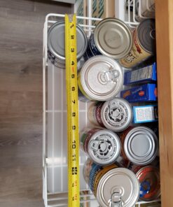 Household Essentials Glidez Powder-Coated Steel Pull-Out/Slide-Out Storage Organizer with Plastic Liner for Under Cabinet or Wire Shelf Use - 1-Tier Design - Fits Standard Size Cabinet or Shelf, White 15" 59 A1olOFmHQ2L