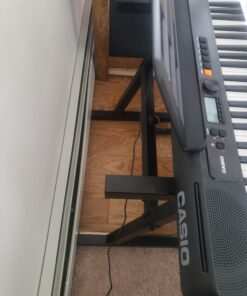 Knox Gear Heavy Duty Z-Style Keyboard Stand - Sturdy Height & Width Adjustable Keyboard Stand - Professional Digital Keyboard Piano Stand or Synth Stand - Piano Keyboard Stand 88 Key or Smaller 40 A1pATbk SL