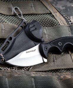 Sheffield 12152 Bolo 2.15 Inch Drop Point Fixed Blade Knife, Lightweight Neck Knife, Fixed Blade Knife Tactical, Fixed Blade Knife EDC 22 A1pNFHIdghL