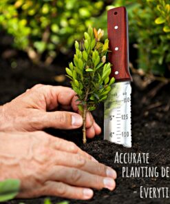 Kiwi Trading - Hori Hori Garden Knife - with Sheath. This Japanese Hori Hori Knife Tool Makes a Great Gardening Gift - Use as a Soil Knife for Sod or as an Ultimate Gardening Knife for Weeding 15 A1pO9EhLb8L