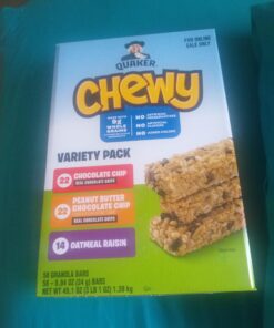 Quaker Chewy Granola Bars, 3 Flavor Variety Pack,58 Count (Pack of 1) 3-Flavor Variety pack 58 Count (Pack of 1) 39 A1pWO9Rz8yL