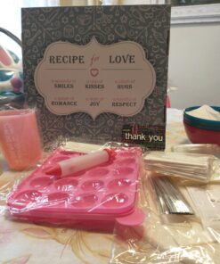 APRON HEROES- Complete Cake Pop Maker Kit, Nonstick, Silicone, Cake Pop Maker, Cake Pop Kit, with, Cake Pop Stand Holder, Cake Pop Molds, 120 Lollipop Sticks, Melting Pot, Decorating Pen, & Twist Ties BAKEWARE SET: Round Pops 58 A1pi KfmA L