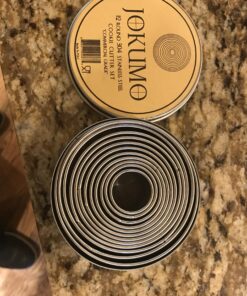 JOKUMO 12 Piece Plain Round Pastry/Cookie Cutter Set Heavy Duty Commercial Grade 18/8 304 Stainless Steel - Metal Marked Size – Perfect For Cooking Enthusiast 12 Pcs Commercial Grade Plain Round Cutter Set 37 A1pk9jL4F9L