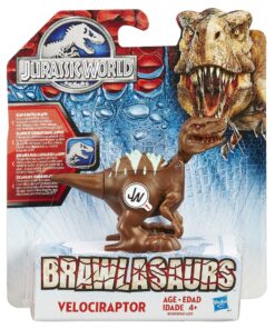 Alternative view of Hasbro Jurassic World Brawlasaurs Velociraptor Blue Figure