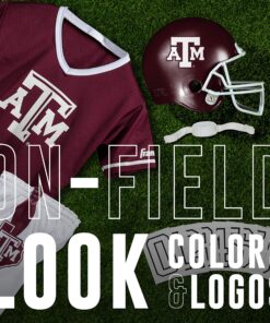 Franklin Sports NCAA Kids Football Uniform Set-Youth Football Costume for Boys & Girls - Set Includes Helmet, Jersey & Pants Texas A&M Aggies Small 12 A1q8ThuQFVL