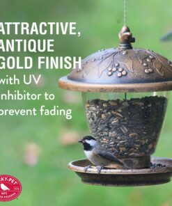 Perky-Pet 305 Holly Berry Gilded Chalet Wild Bird Feeder Gold 26 A1qYSwKTlYL