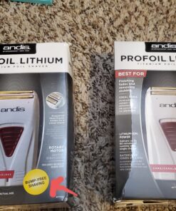 Andis 17155, Pro Shaver Replacement Foil & Cutter - Compatibles With Andis Models, Super Soft Gold Titanium Cutters - For Close Cutting, Smooth Shaving, No Bumps/Irritation, Zero Finish – Gray Gray Replacement Foil & Cutter 17 A1rKZLzr5zL