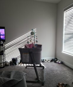 Mini Tudou Baby Musical Mobile Crib with Music and Lights, Timing Function, Projection, Take-Along Rattle and Music Box for Babies Boy Girl Toddler Sleep Blue 27 A1rq854PFTL