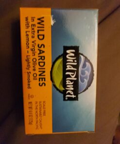 Wild Planet Wild Sardines in Extra Virgin Olive Oil With Lemon, Lightly Smoked, Tinned Fish, 4.4 Ounce (Pack of 12) EVOO with Lemon + Lightly Smoked 12 Count (Pack of 1) 22 A1rrfCLjXmL