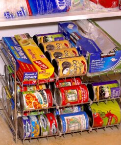 Simple Houseware Stackable Can Rack Organizer, Chrome 23 A1sEViMJA2L