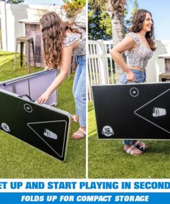 GoPong 6-Foot Portable Folding Beer Pong / Flip Cup Table (6 balls included) 10 A1sPIp1C3L
