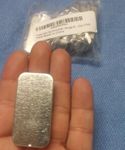 Empty Slide Top Tin Containers for Lip Balm, Crafts, Storage Kit - .25oz, 6 Pack 6 Count (Pack of 1) Sliver 30 A1sZZ334wTL