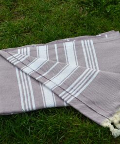 Dandelion - Basic Pattern - 100% Naturally-Dyed Cotton Turkish Towel Peshtemal - 71x39 Inches - Old Lavender 8 A1siGZ52QVL