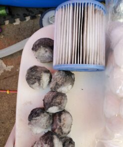 Aitsite 1.5 lbs Pool Filter Balls Eco-Friendly Fiber Filter Media for Swimming Pool Sand Filters (Equals 50 lbs Pool Filter Sand) 1.5 Pounds 46 A1t6laykEmL