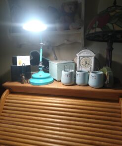 OttLite Revive LED Desk Lamp with ClearSun LED Technology, Turquoise – 3 Brightness Settings, Touch Activated Controls, USB Charging Port & 3 Adjustable Knobs for Precise Lighting - Great for Reading 15 A1tig8tHUL