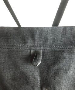 Hudson Durable Goods - Waxed Canvas Apron - Black Apron for Men and Women - With Pockets & Crossback 29 A1u NT0orGL