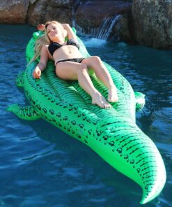 GoFloats Dragon Party Tube Inflatable Rafts - Choose From Fire Dragon and Ice Dragon, Pool Floats for Adults and Kids Alligator 21 A1ut6Aap CL