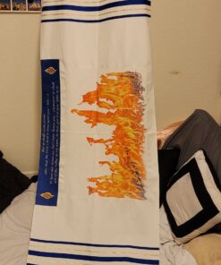 Holy Land Gifts 74223 Prayer Shawl-Flame Of Pentecost - 72 x 22 in. 8 A1vEpi4oWfL