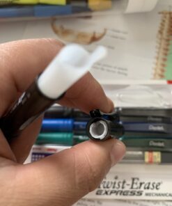 Pentel Twist-Erase Express Mechanical Pencil, 0.5mm, Assorted Barrel Colors (QE415LZBP4), 4 pack 4 Count (Pack of 1) 21 A1vdrT9wPL