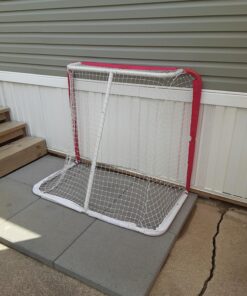 Mylec Easy Assemble Steel Hockey Goal for Indoor + Outdoor - 52” x 43” x 28” - 17 pounds - Light + Portable 31 A1vpuNATqJL