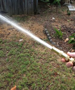 Hose Nozzle High Pressure for Car or Garden - Made in USA - Solid Brass - 2 Nozzle Set - Adjustable Water Sprayer from Spray to Jet - Heavy Duty - Fits Standard Hoses - with Gardening Secret E-Book 10 A1vzCKdq1CL