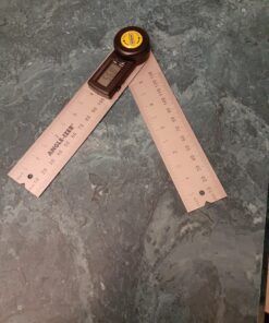 General Tools Digital Angle Finder Ruler #822 - 5" Stainless Steel Woodworking Protractor Tool with Large LCD Display 5-Inch 35 A1wDTT8GfmL