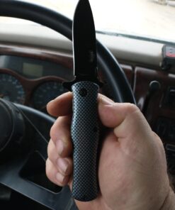Master Carbon Fiber Drop Point Spring Assisted Opening Tactical Pocket Knife NEW 13 A1wZQ1USAOL