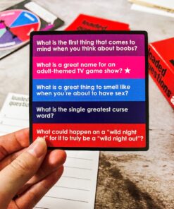All Things Equal, Inc. ADULT LOADED QUESTIONS, a Rousing Adult Party Game, Over 300 Suggestive, Silly, Stimulating Questions, 4 to 6 Players, for Ages 17 and up 14 A1wZxHHEwlL