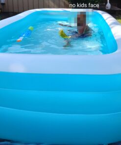 INTEX 58484EP Swim Center Inflatable Family Pool: 277 Gallon Capacity – 120" x 72" x 22" – Blue 31 A1weD9dWrL