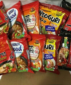 Alternative view of NEW Korean Hit Ramen Variety Pack, Nongshim Shin ramyun, Veg, Udon spicy, Kimchi, Black shin Instant Noodles Party.(Nongshim Party Time 10 packs Mix)