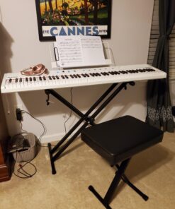 ChromaCast GoDpsMusic CC-KSTAND Double Braced X-Style Pro Series Keyboard Stand 34 A1x4QaE0J1L