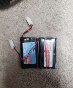 Tenergy 9.6V Flat NiMH Battery Packs for RC Car, High Capacity 8-Cell 2000mAh Rechargeable Battery Pack, Replacement Hobby Battery Pack with Standard Tamiya Connectors 1 Battery Pack 19 A1xMLF 72YL