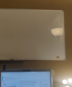 Lockways Magnetic Dry Erase Board, 36 x 24 Inch Magnetic Whiteboard White Board, 1 Dry Erase Markers, 2 Magnets for School, Home, Office Silver frame 36 x 24 Inch 28 A1xTXA8dzL