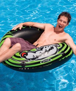 INTEX 68209EP Inflatable River Rat Tube: 2 Air Chambers – All-Around Grab Line – 48" Diameter – 220lb Weight Capacity 14 A1xdqykHNBL