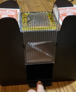 Brybelly Automatic Card Shuffler, The Original 1-6 Deck Electric Shuffler, Battery Operated, Designed for Standard-Size Cards Including Poker Cards, Uno, Phase10, Texas Hold'em, Cards Against Humanity 19 A1y6XM7y7zL