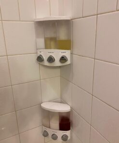 Better Living Products, White 76354 Euro Series TRIO 3-Chamber Soap and Shower Dispenser 36 A1yCD8lkyhL