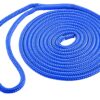 Shoreline Marine Double Braided Nylon Dock Line, Single, 3/8" x 15', Blue 3 A1yfgUNz3TL