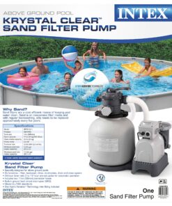 Alternative view of Intex Krystal Clear Sand Filter Pump for Above Ground Pools, 14-inch, 110-120V with GFCI 14 in Pump only