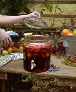 Anchor Hocking 2 Gallon Heritage Hill Beverage Dispenser with Lid (2 piece, all glass, dishwasher safe) Heritage Hill Jar Bev Dispenser 30 A1zhlA4SeoL