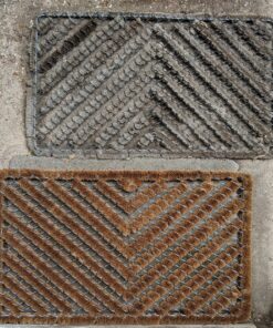 Rubber-Cal 10-100-514 Herringbone Outdoor Scraper Door Mat, 18 by 30-Inch, Brown 31 A1zjTTskkwL