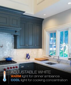 OSRAM 73742 SYLVANIA SMART+ ZigBee Adjustable White RT 5/6 Recessed Lighting Kit, Works with SmartThings and Amazon Echo Plus, Hub Needed for Amazon Alexa and Google Assistant RT Tunable White 9 A1zxmIcbjtL